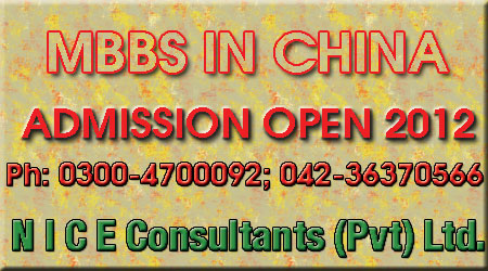 MBBS IN CHINA FOR PAKISTANI STUDENTS
