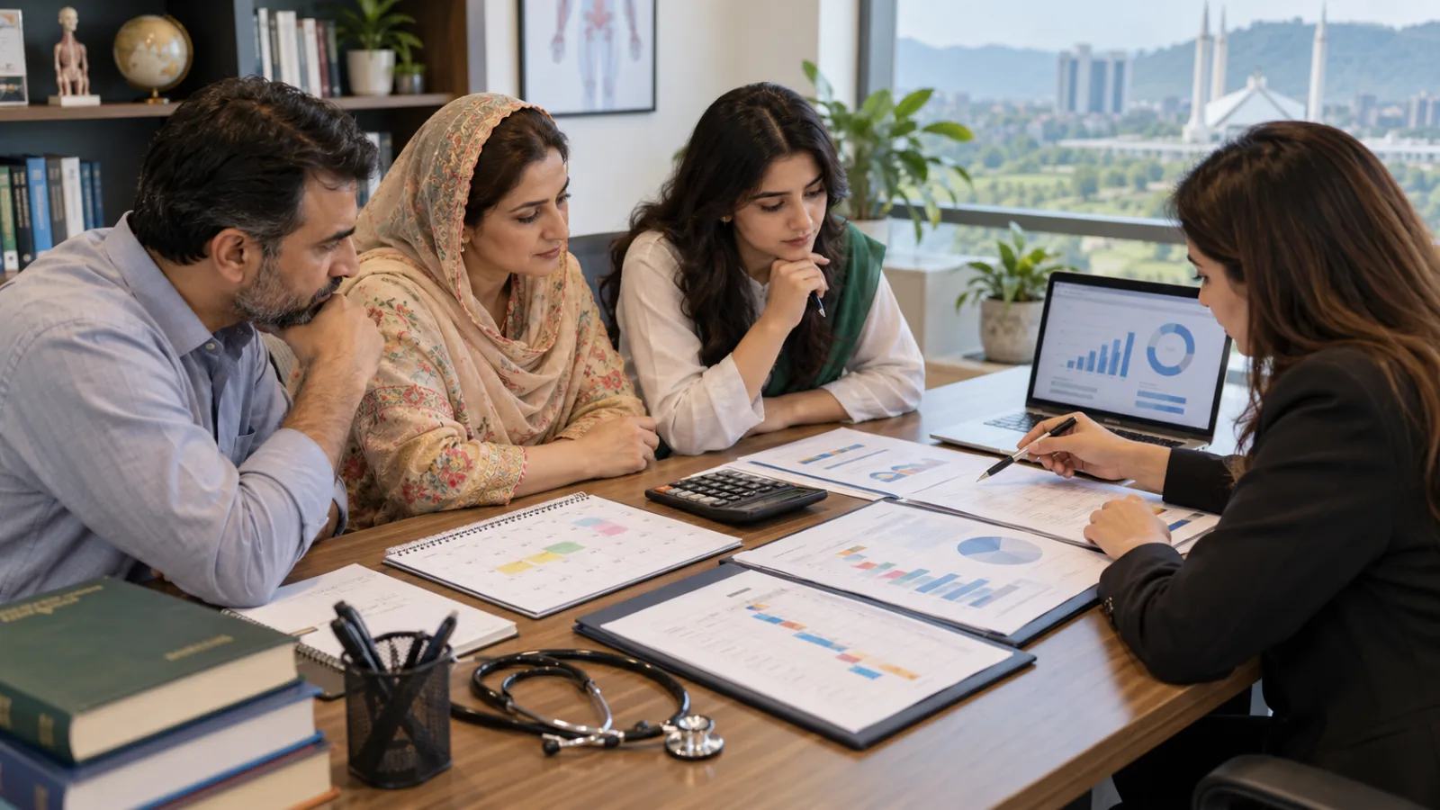 Pakistani family planning tuition accommodation and living costs for a six-year MBBS degree