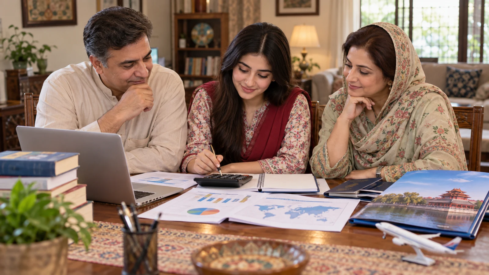 Pakistani family planning tuition accommodation and living costs for a six-year MBBS degree