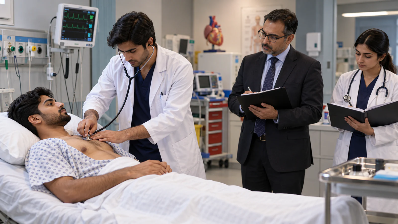 Pakistani medical applicant and adviser mapping admission study records clinical training and licensing steps