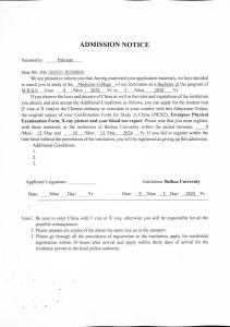 Beihua-University-Admission-Letter-China-NICE-Consultants-9